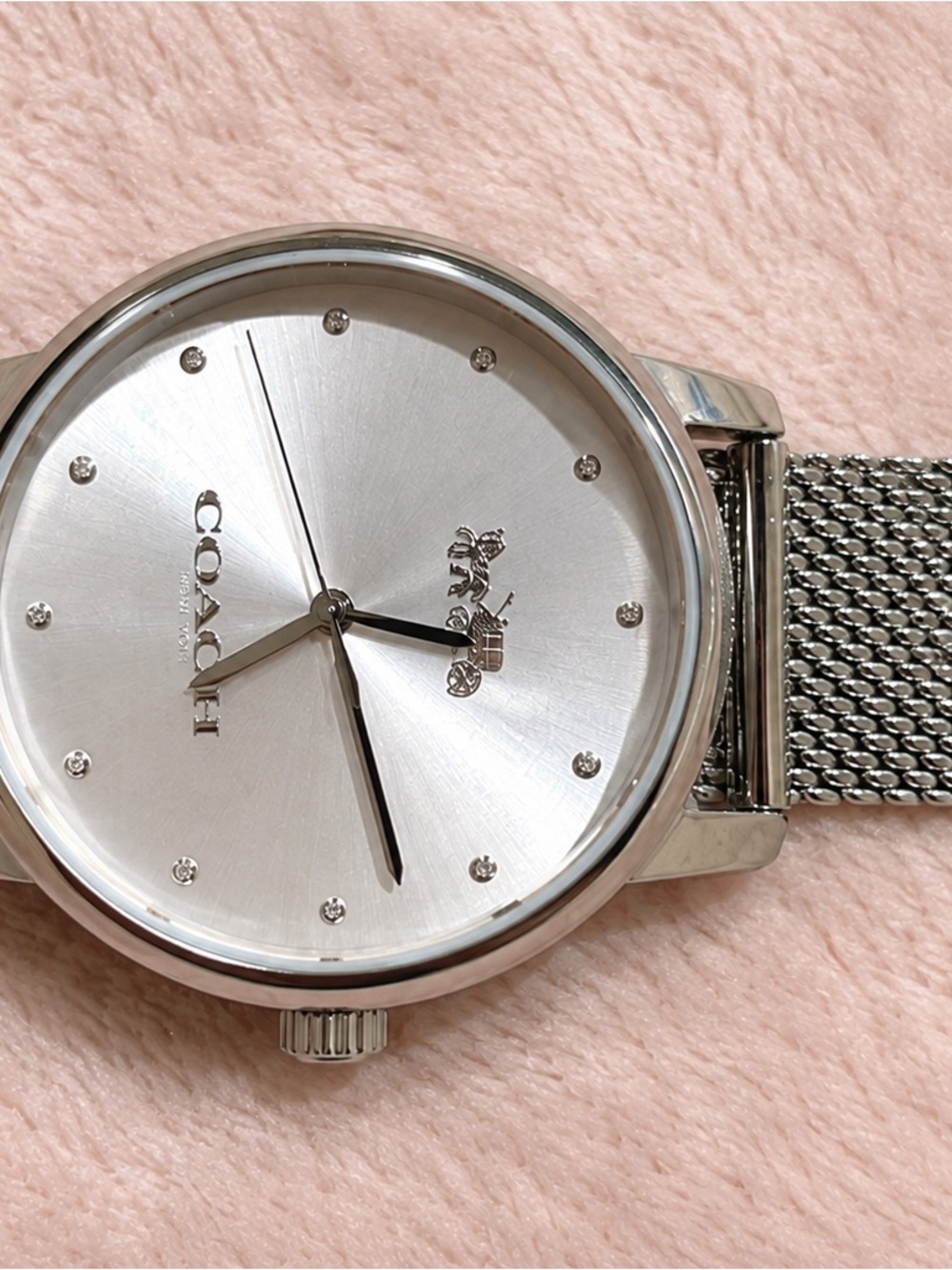 Coach women’s Silver Mesh Bracelet Watch - Silver